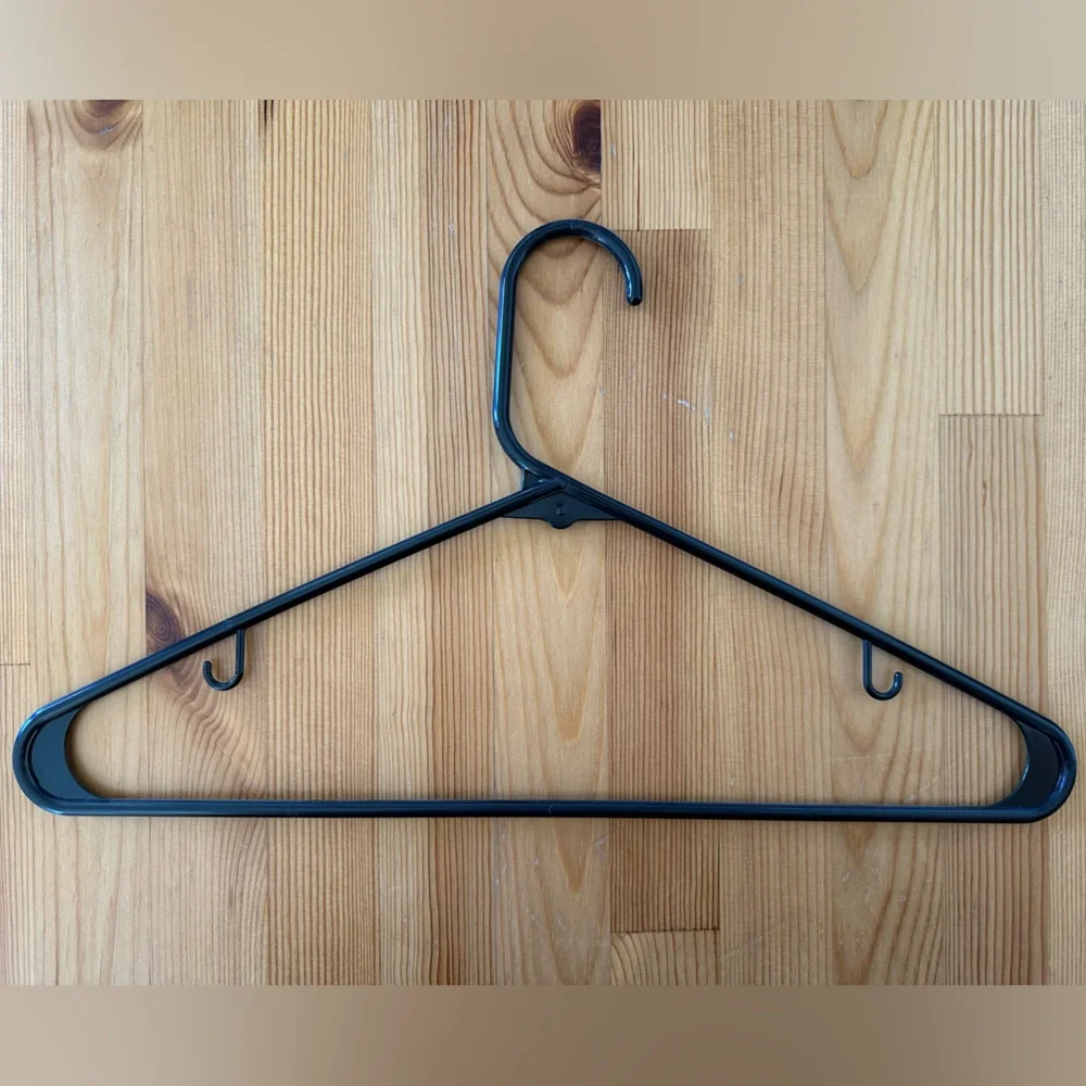 NWOT Black Plastic Hangers Set (10)